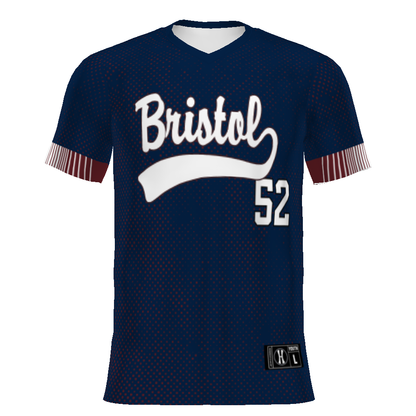 Youth FreeStyle Sublimated Turbo V-Neck Baseball Jersey
