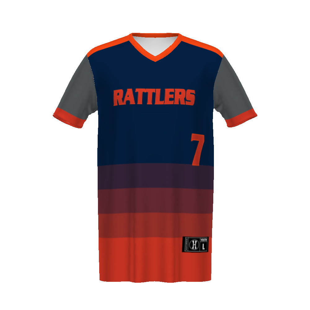 Youth FreeStyle Sublimated Turbo Lightweight Reversible V-Neck Baseball Jersey