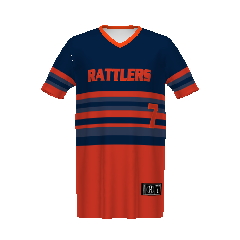 Youth FreeStyle Sublimated Turbo Lightweight Reversible V-Neck Baseball Jersey