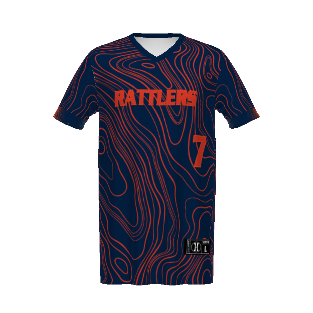 Youth FreeStyle Sublimated Turbo Lightweight Reversible V-Neck Baseball Jersey