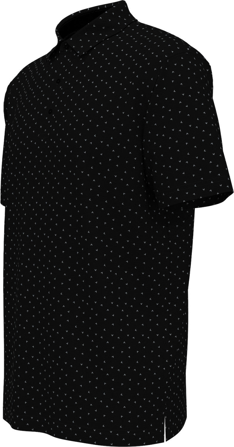 Ss Micro Chev Print Polo