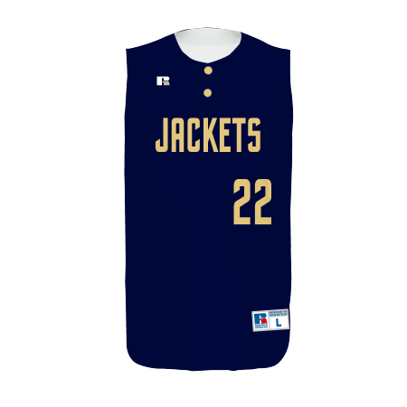 Youth FreeStyle Sublimated Sleeveless Two-Button Performance Mesh Baseball Jersey