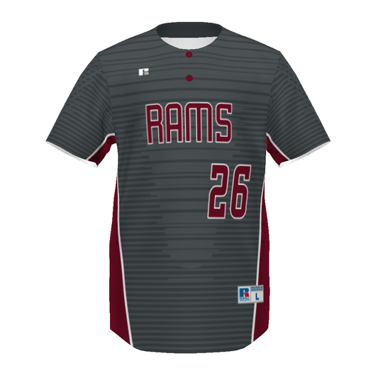 Youth FreeStyle Sublimated Two-Button Baseball Jersey