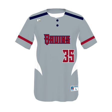 Youth FreeStyle Sublimated Two-Button Performance Mesh Baseball Jersey