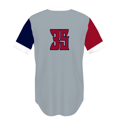 Youth FreeStyle Sublimated Two-Button Performance Mesh Baseball Jersey