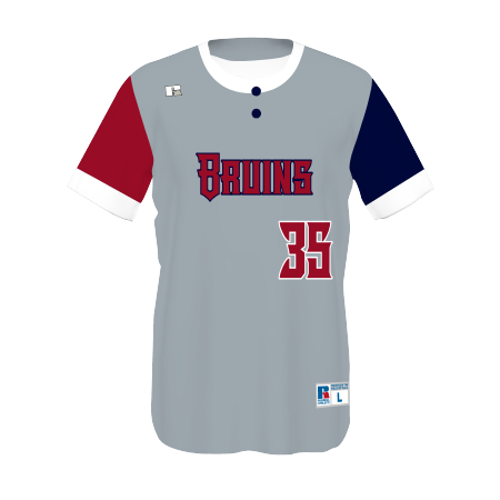 Youth FreeStyle Sublimated Two-Button Performance Mesh Baseball Jersey