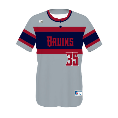 Youth FreeStyle Sublimated Two-Button Performance Mesh Baseball Jersey