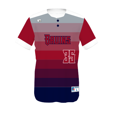 Youth FreeStyle Sublimated Two-Button Performance Mesh Baseball Jersey