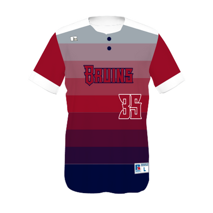 Youth FreeStyle Sublimated Two-Button Performance Mesh Baseball Jersey