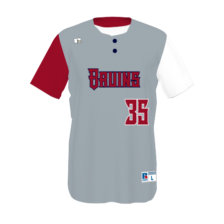 Youth FreeStyle Sublimated Two-Button Performance Mesh Baseball Jersey