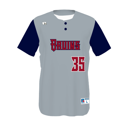 Youth FreeStyle Sublimated Two-Button Performance Mesh Baseball Jersey