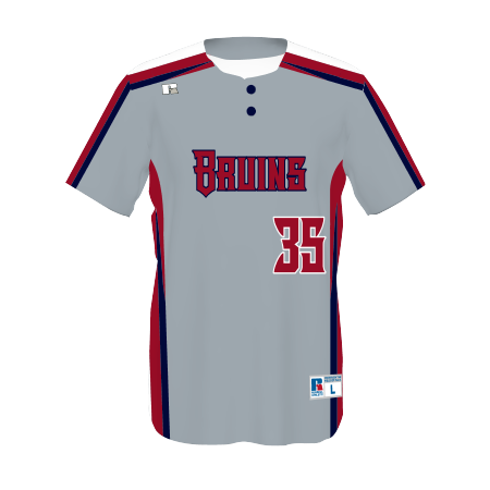 Youth FreeStyle Sublimated Two-Button Performance Mesh Baseball Jersey