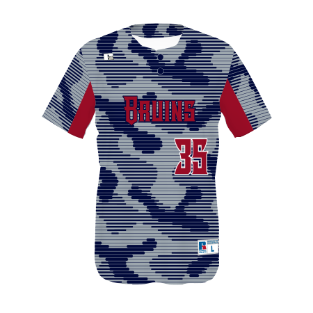 Youth FreeStyle Sublimated Two-Button Performance Mesh Baseball Jersey