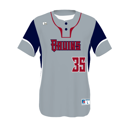 Youth FreeStyle Sublimated Two-Button Performance Mesh Baseball Jersey