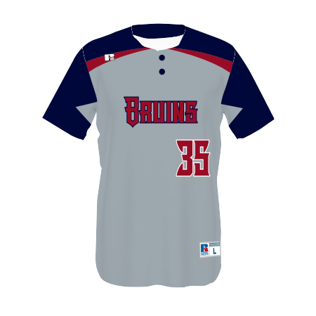 Youth FreeStyle Sublimated Two-Button Performance Mesh Baseball Jersey