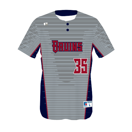Youth FreeStyle Sublimated Two-Button Performance Mesh Baseball Jersey