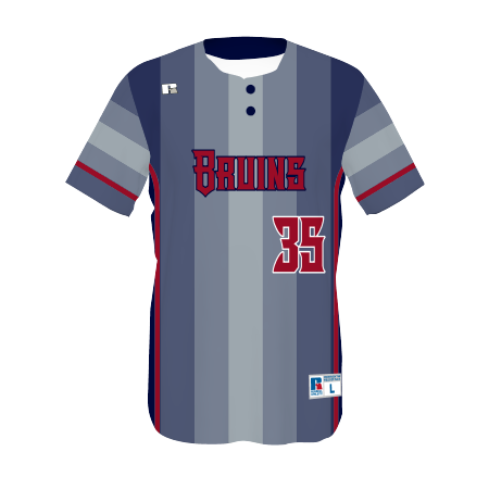 Youth FreeStyle Sublimated Two-Button Performance Mesh Baseball Jersey