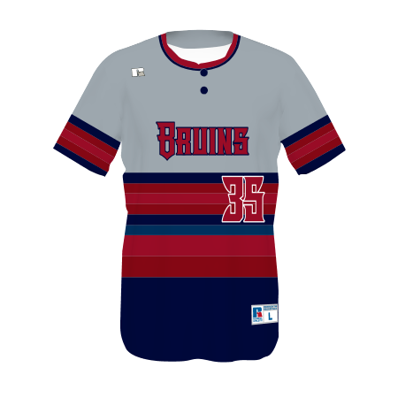 Youth FreeStyle Sublimated Two-Button Performance Mesh Baseball Jersey