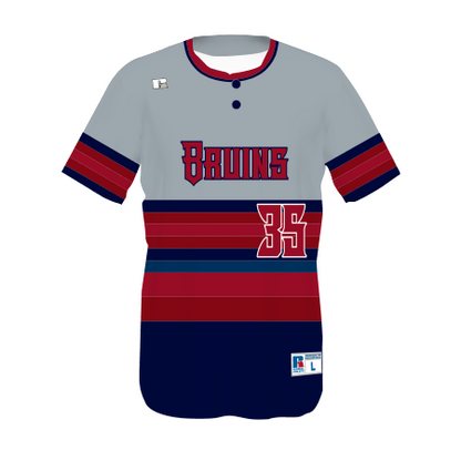 Youth FreeStyle Sublimated Two-Button Performance Mesh Baseball Jersey