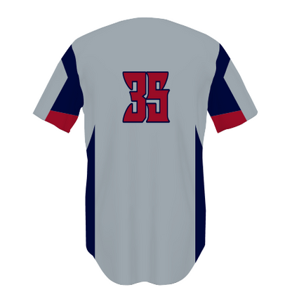 Youth FreeStyle Sublimated Two-Button Performance Mesh Baseball Jersey