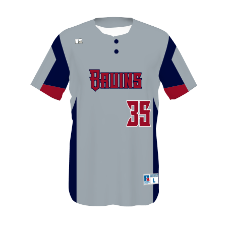 Youth FreeStyle Sublimated Two-Button Performance Mesh Baseball Jersey