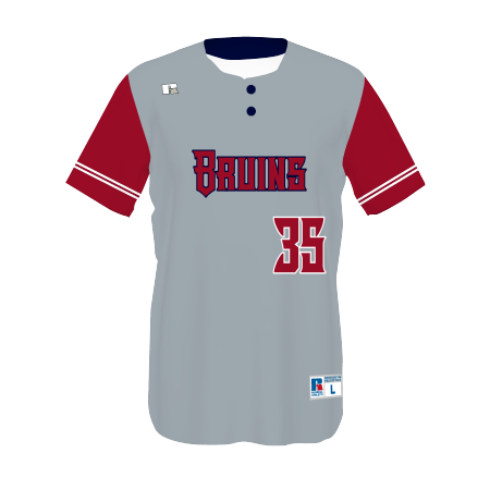 Youth FreeStyle Sublimated Two-Button Performance Mesh Baseball Jersey