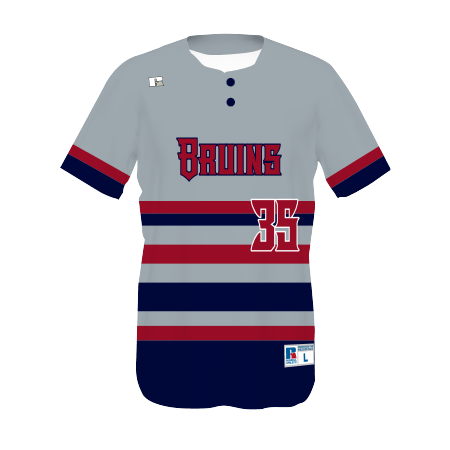 Youth FreeStyle Sublimated Two-Button Performance Mesh Baseball Jersey