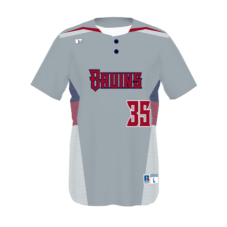 Youth FreeStyle Sublimated Two-Button Performance Mesh Baseball Jersey