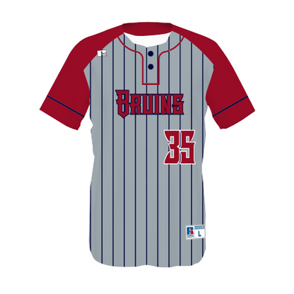 Youth FreeStyle Sublimated Two-Button Performance Mesh Baseball Jersey