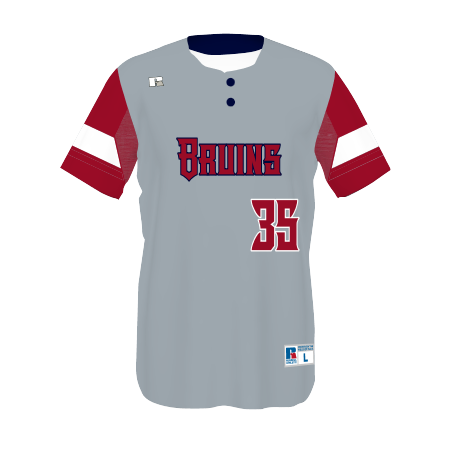 Youth FreeStyle Sublimated Two-Button Performance Mesh Baseball Jersey