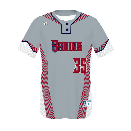 Youth FreeStyle Sublimated Two-Button Performance Mesh Baseball Jersey