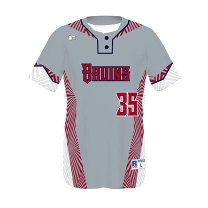 Youth FreeStyle Sublimated Two-Button Performance Mesh Baseball Jersey