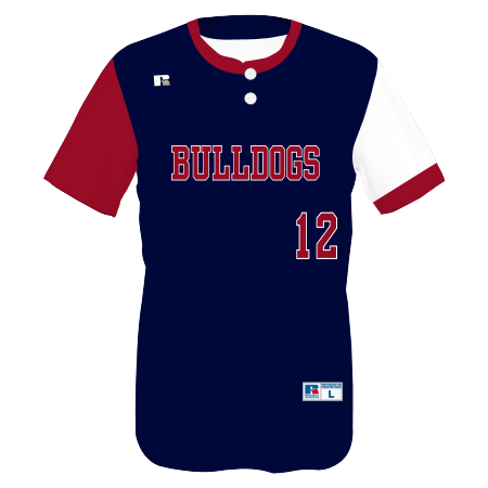 FreeStyle Sublimated Two-Button Performance Mesh Baseball Jersey