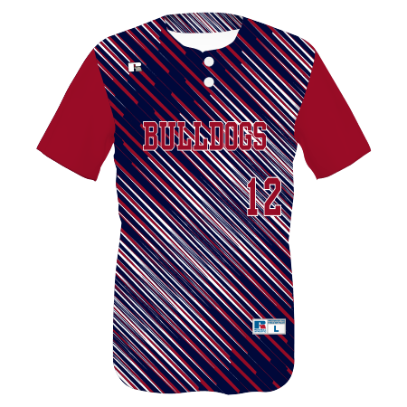 FreeStyle Sublimated Two-Button Performance Mesh Baseball Jersey