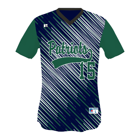 FreeStyle Sublimated V-Neck Performance Mesh Baseball Jersey