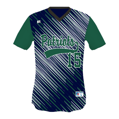 FreeStyle Sublimated V-Neck Performance Mesh Baseball Jersey