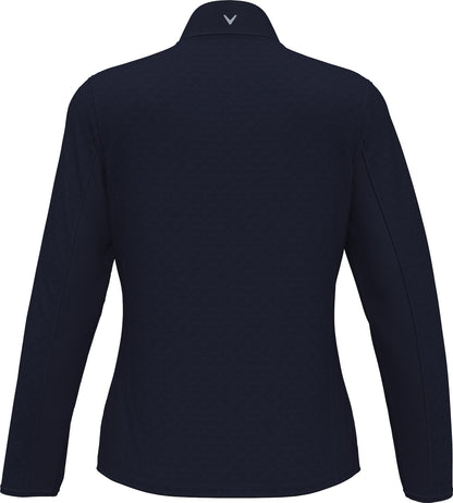 Mid-weight Diamond Quilted Fleece 1/4 Zi