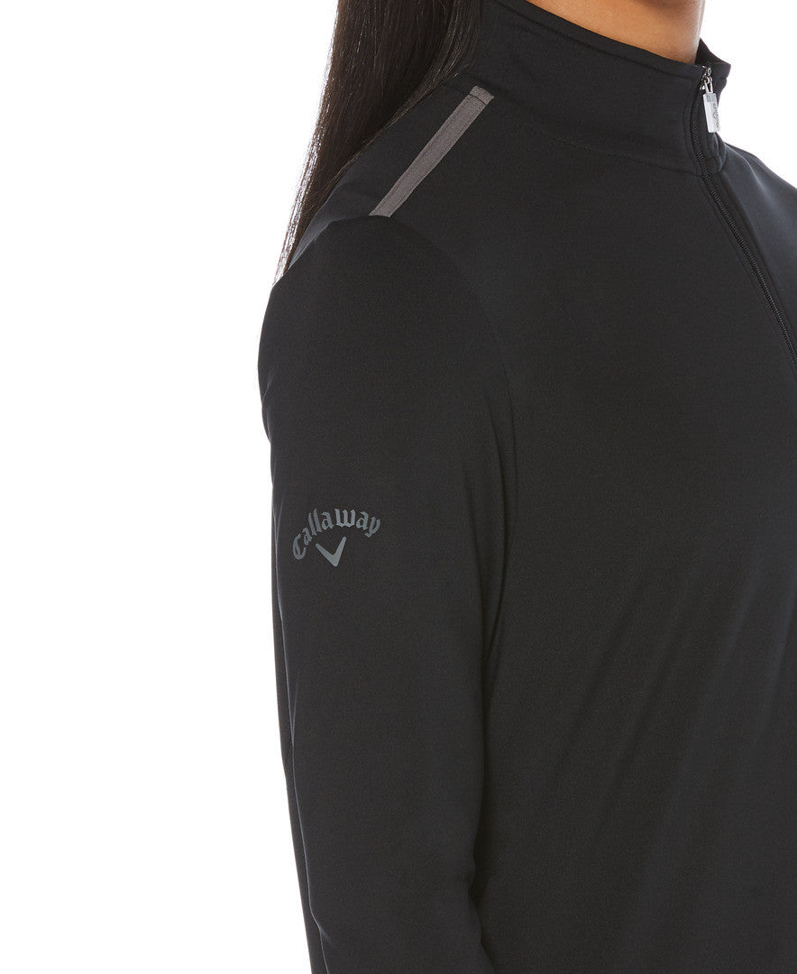 Ladies 1/4 Zip Mock Pullover