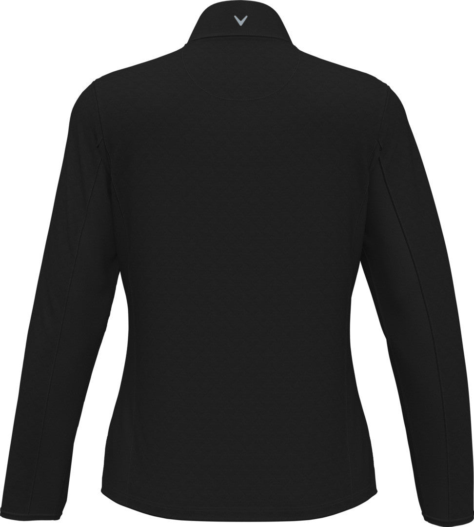 Mid-weight Diamond Quilted Fleece 1/4 Zi
