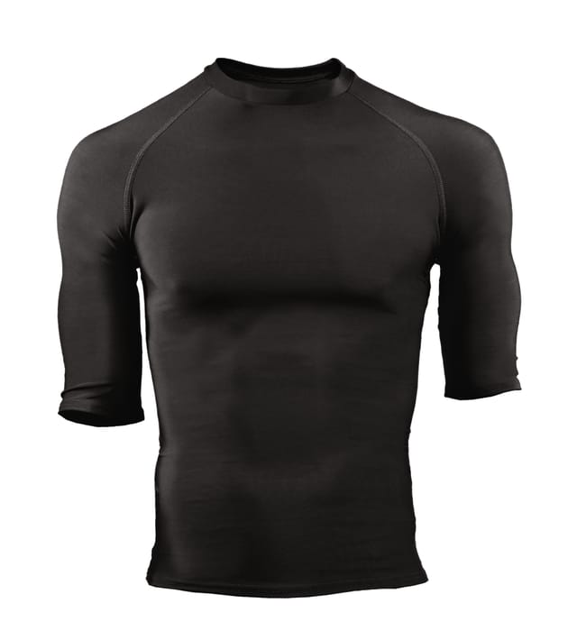 Black Alleson Pro Compression half Sleeve shirt on a white background
