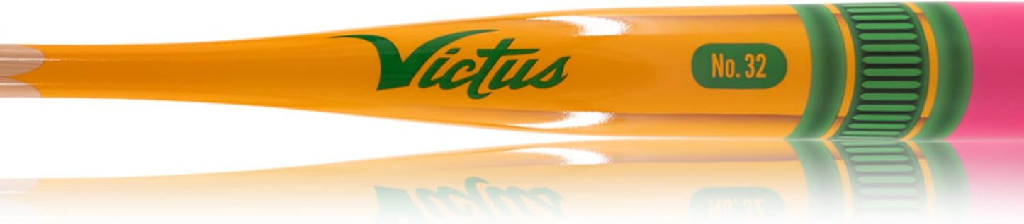 Victus Yardstick, Plastic Baseball Bat for Kids with Custom Plastic Ball, for Use on Turf or Grass, 2 5/8” Barrel and Soft Touch Grip, Lightweight Backyard Baseball Set, 32”