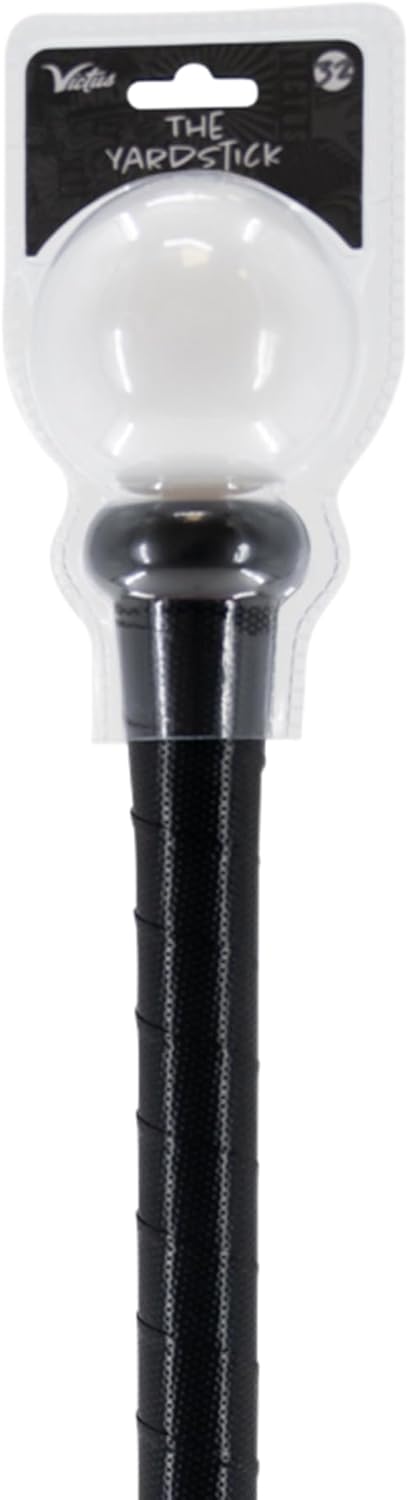 Victus Yardstick, Plastic Baseball Bat for Kids with Custom Plastic Ball, for Use on Turf or Grass, 2 5/8” Barrel and Soft Touch Grip, Lightweight Backyard Baseball Set, 32”