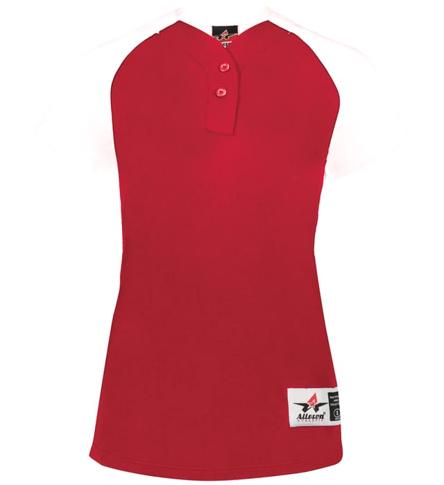 Womens Two Button Fastpitch Jersey