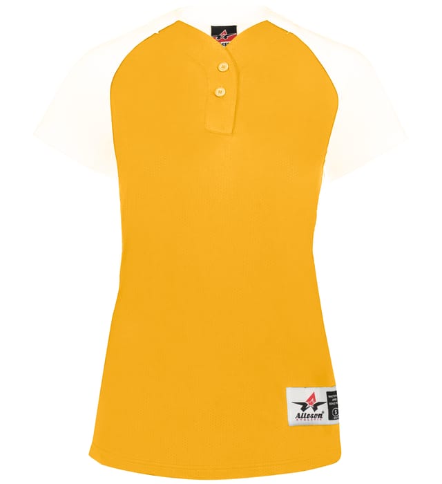 Girls Two Button Fastpitch Jersey