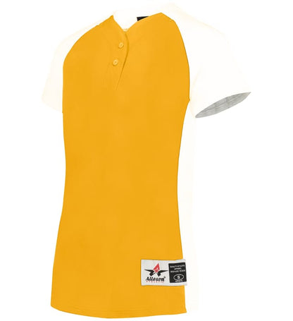 Girls Two Button Fastpitch Jersey