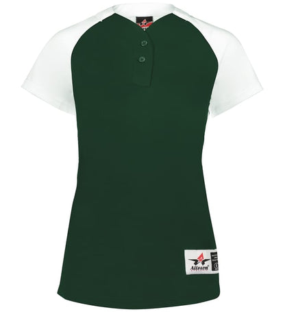 Girls Two Button Fastpitch Jersey