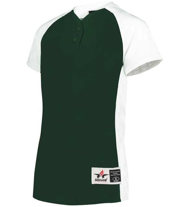 Womens Two Button Fastpitch Jersey