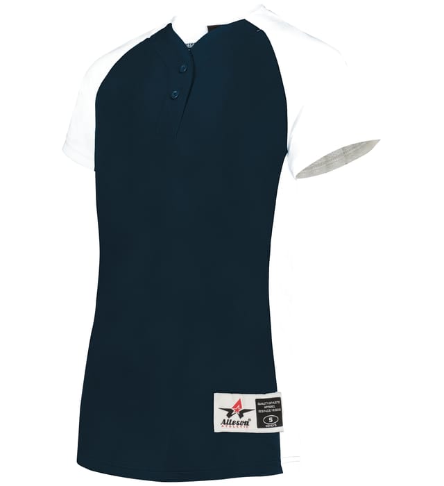 Womens Two Button Fastpitch Jersey
