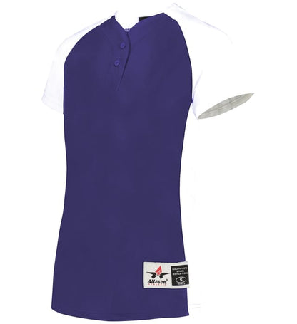 Girls Two Button Fastpitch Jersey