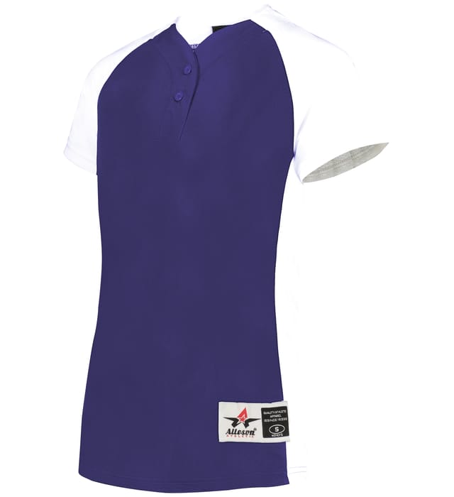 Womens Two Button Fastpitch Jersey